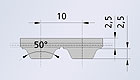 Полиуретановые зубчатые приводные ремни AT10, AT10-E, AT10-Gen III, AT10-PAZ