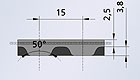 Полиуретановые зубчатые приводные ремни SFAT15, SFAT15-PAZ