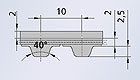 Полиуретановые зубчатые приводные ремни T10-T, T10-T-PAZ