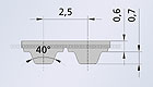 Полиуретановые зубчатые приводные ремни T2.5