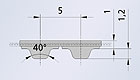 Полиуретановые зубчатые приводные ремни T5, T5-FA, T5-E