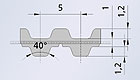 Полиуретановые зубчатые приводные ремни T5-DL, T5-DL-E, T5-DL-PAZ
