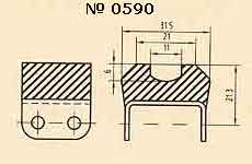 Полимерные блоки 0590 для транспортерных цепей