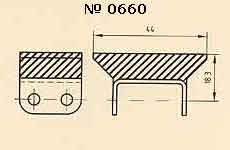 Полимерные блоки 0660 для транспортерных цепей