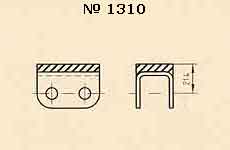 Полимерные блоки 1310 для транспортерных цепей