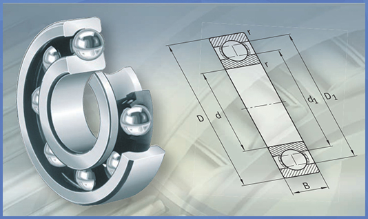 Подшипники шариковые радиальные однорядные