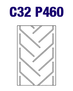 Шевронная конвейерная лента C32 P460