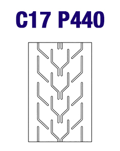 Шевронная конвейерная лента C17 P440