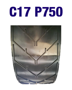 Шевронная конвейерная лента C17 P750