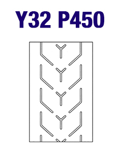 Шевронная конвейерная лента Y32 P450