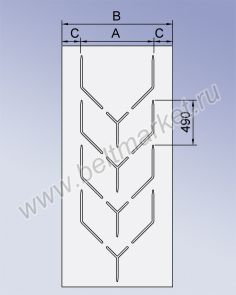 Шевронная конвейерная лента Y32-P800