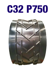 Шевронная конвейерная лента C32 P750