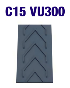 Шевронная конвейерная лента C15 VU300