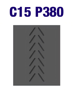 Шевронная конвейерная лента C15 P380