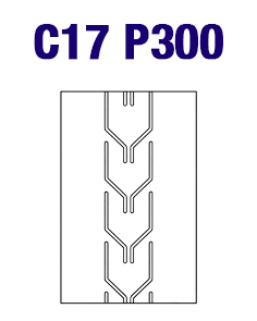 Шевронная конвейерная лента C17 P300
