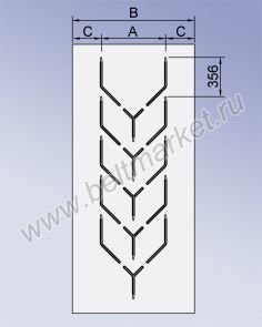 Шевронная конвейерная лента Y32-P600