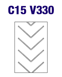 Шевронная конвейерная лента C15 V330