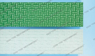 Конвейерная лента PVC 2P, Т3.1, GREEN LATTICE