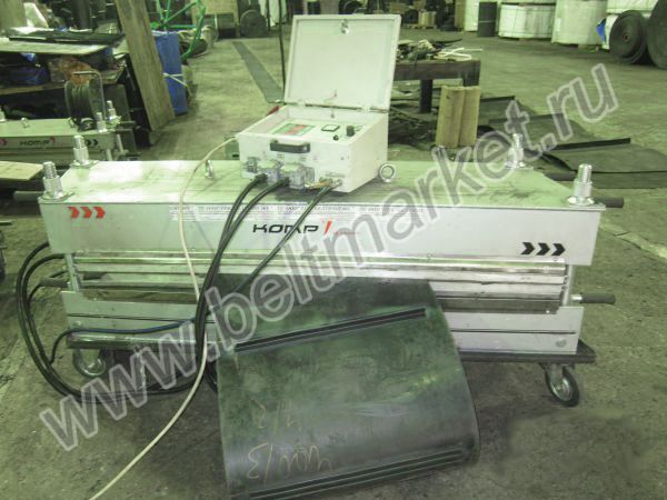 Стыковка резинотканевой ленты с перегородками